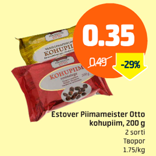 Allahindlus - Estover Piimameister Otto kohupiim, 200 g