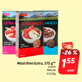 Allahindlus - Müsli Rimi Extra, 375 g**