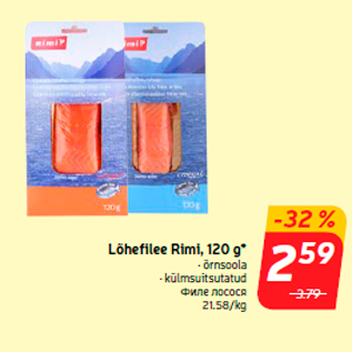 Allahindlus - Lõhefilee Rimi, 120 g*