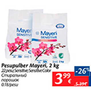 Allahindlus - Pesupulber Mayeri, 2 kg