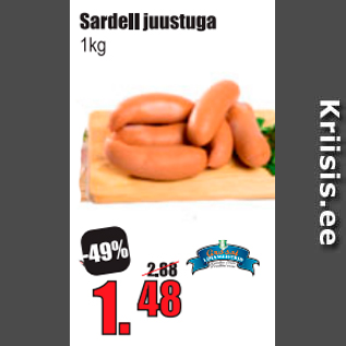 Allahindlus - Sardell juustuga 1 kg