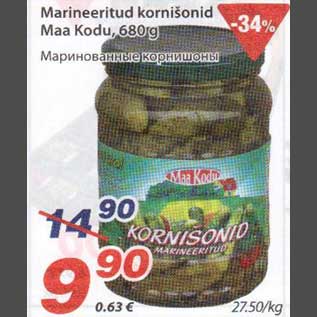 Allahindlus - Marineeritud kornišonid Maa Kodu