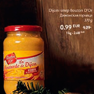 Allahindlus - Dijoni sinep Bouton D´Or 370 g