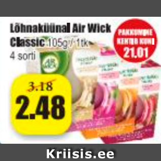 Скидка - Свеча ароматическая Air Wick Classic 105 г