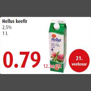 Allahindlus - Hellus keefir 2,5% 1 L