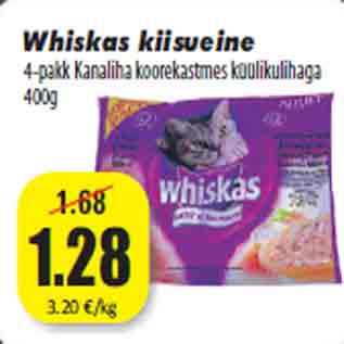 Скидка - Еда для киски Whiskas 400г