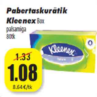 Скидка - Бумажные носовые платки KleenexBox бальзам 80TK