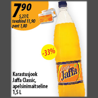 Allahindlus - Karastusjook Jaffa Classic, apelsinimaitseline