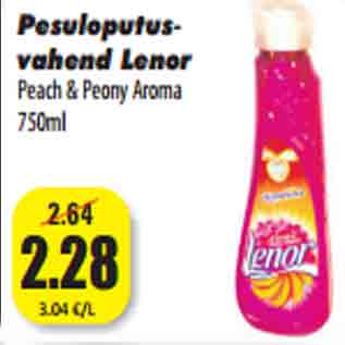 Allahindlus - Pesuloputusvahend Lenor Peach & Peony Aroma 750ml