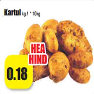 Allahindlus - Kartul kg / * 10kg