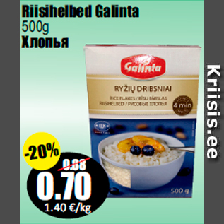 Allahindlus - Riisihelbed Galinta 500g