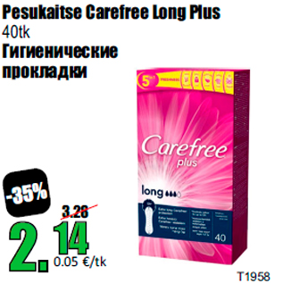 Allahindlus - Pesukaitse Carefree Long Plus 40tk