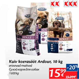 Allahindlus - Kuiv koerasööt Arbour, 10 kg