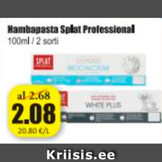 Allahindlus - Hambapasta Aplat Professional