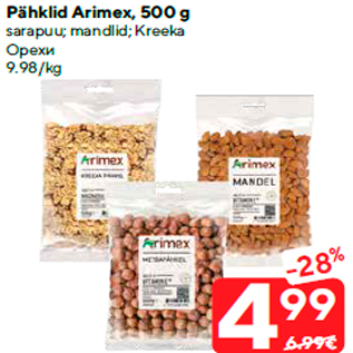 Allahindlus - Pähklid Arimex, 500 g