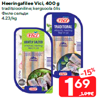 Allahindlus - Heeringafilee Vici, 400 g