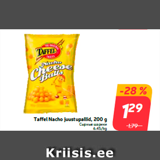 Allahindlus - Taffel Nacho juustupallid, 200 g