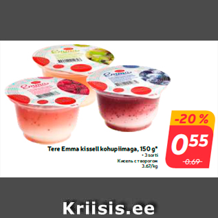 Allahindlus - Tere Emma kissell kohupiimaga, 150 g*