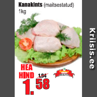 Allahindlus - Kanakints (maitsestatud) 1 kg