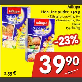 Allahindlus - Milupa Hea Une puder