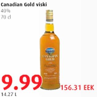 Allahindlus - Canadian Gold viski