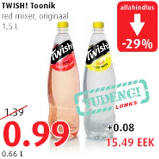 Allahindlus - TWISH! Toonik