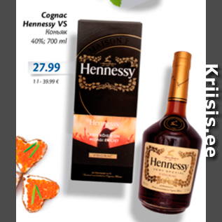 Allahindlus - Cognac Hennessy VS