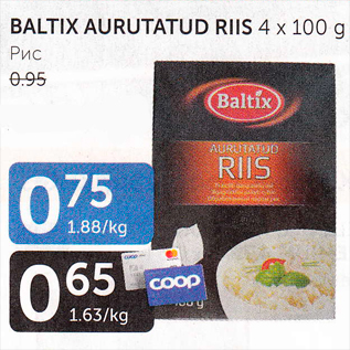 Allahindlus - BALTIX AURUTATUD RIIS 4 X 100 g