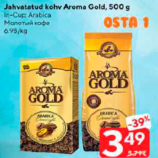 Allahindlus - Jahvatatud kohv Aroma Gold, 500 g