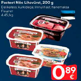 Allahindlus - Pasteet Nõo Lihavürst, 200 g