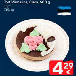 Allahindlus - Tort Virmaline, Clara, 600 g