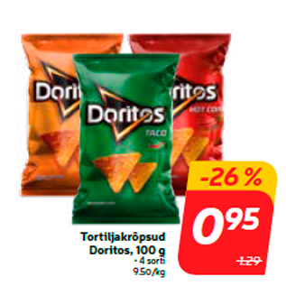 Скидка - Чипсы Тортилла Doritos, 100 г