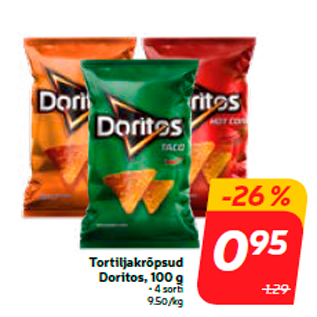 Allahindlus - Tortiljakrõpsud Doritos, 100 g