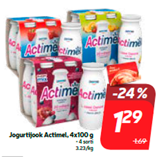 Allahindlus - Jogurtijook Actimel, 4x100 g