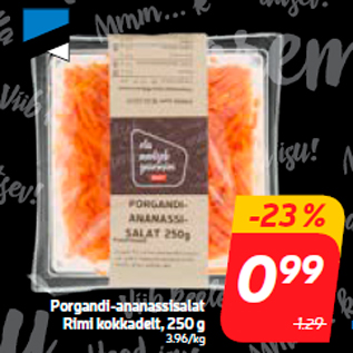 Allahindlus - Porgandi-ananassisalat Rimi kokkadelt, 250 g