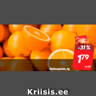 Скидка - Апельсины для сока, кг