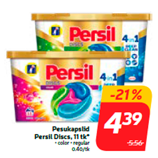 Allahindlus - Pesukapslid Persil Discs, 11 tk*