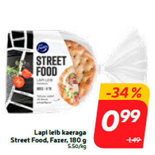 Allahindlus - Lapi leib kaeraga Street Food, Fazer, 180 g