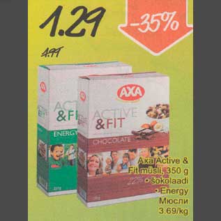 Скидка - Мюсли Axa Active & Fit