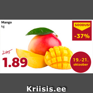 Allahindlus - Mango kg