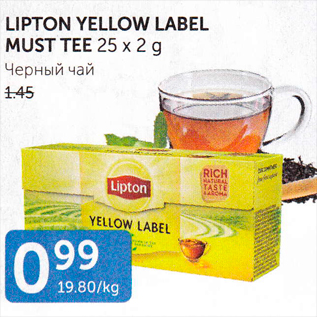 Allahindlus - LIPTON YELLOW LABEL MUST TEE