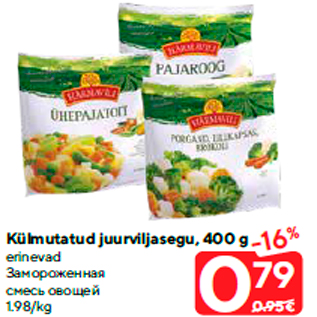 Allahindlus - Külmutatud juurviljasegu, 400 g