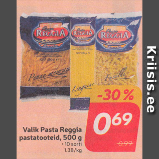 Allahindlus - Valik Pasta Reggia pastatooteid, 500 g