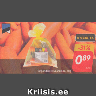 Allahindlus - Porgandi mix Saaremaa, 1 kg