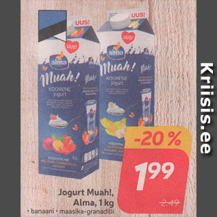 Allahindlus - Jogurt Muah!, Alma, 1 kg