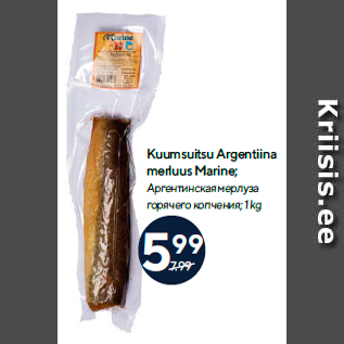 Allahindlus - Kuumsuitsu Argentiina merluus Marine; 1 kg