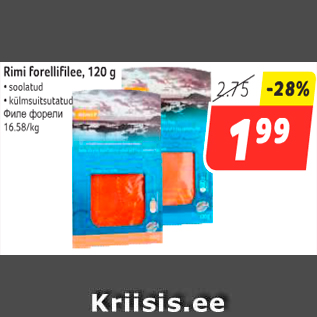 Allahindlus - Rimi forellifilee