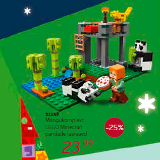 Allahindlus - Mängukomplekt LEGO Minecraft pandade lasteaed