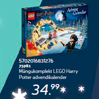 Allahindlus - Mängukomplekt LEGO Harry Potter advendikalender