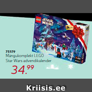 Allahindlus - Mängukomplekt LEGO Star Wars advendikalender